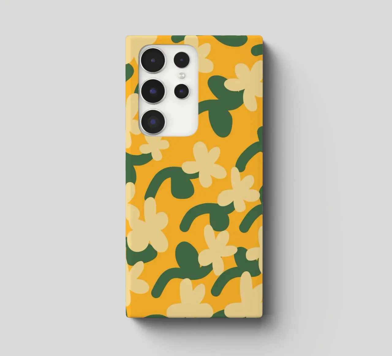 Motivo di ripetizione dei fiori gialli cover samsung da Little Dean