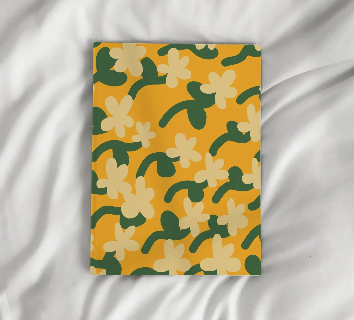 Motif répétitif de fleurs jaunes carnet de Little Dean