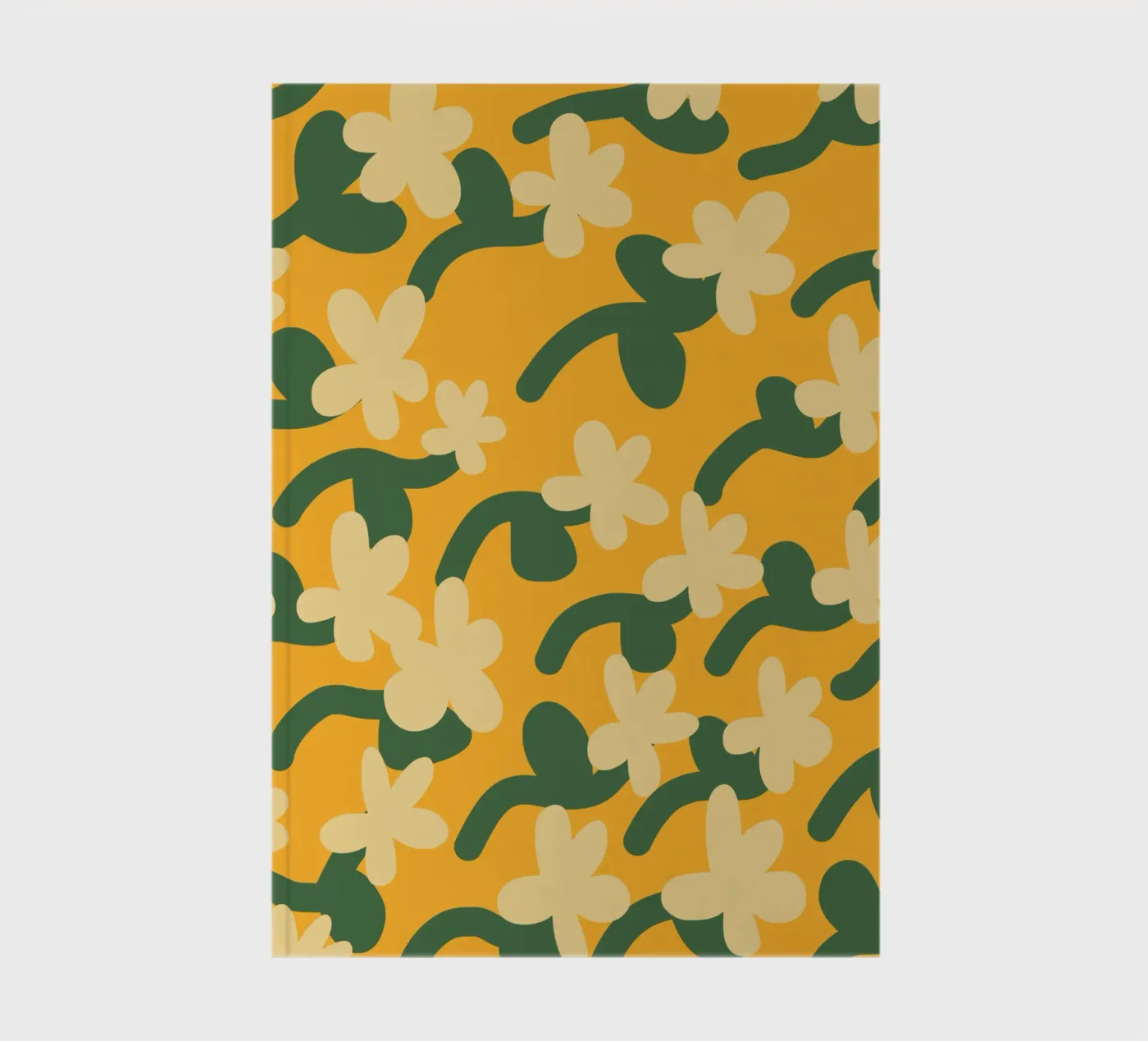 Motif répétitif de fleurs jaunes carnet de Little Dean