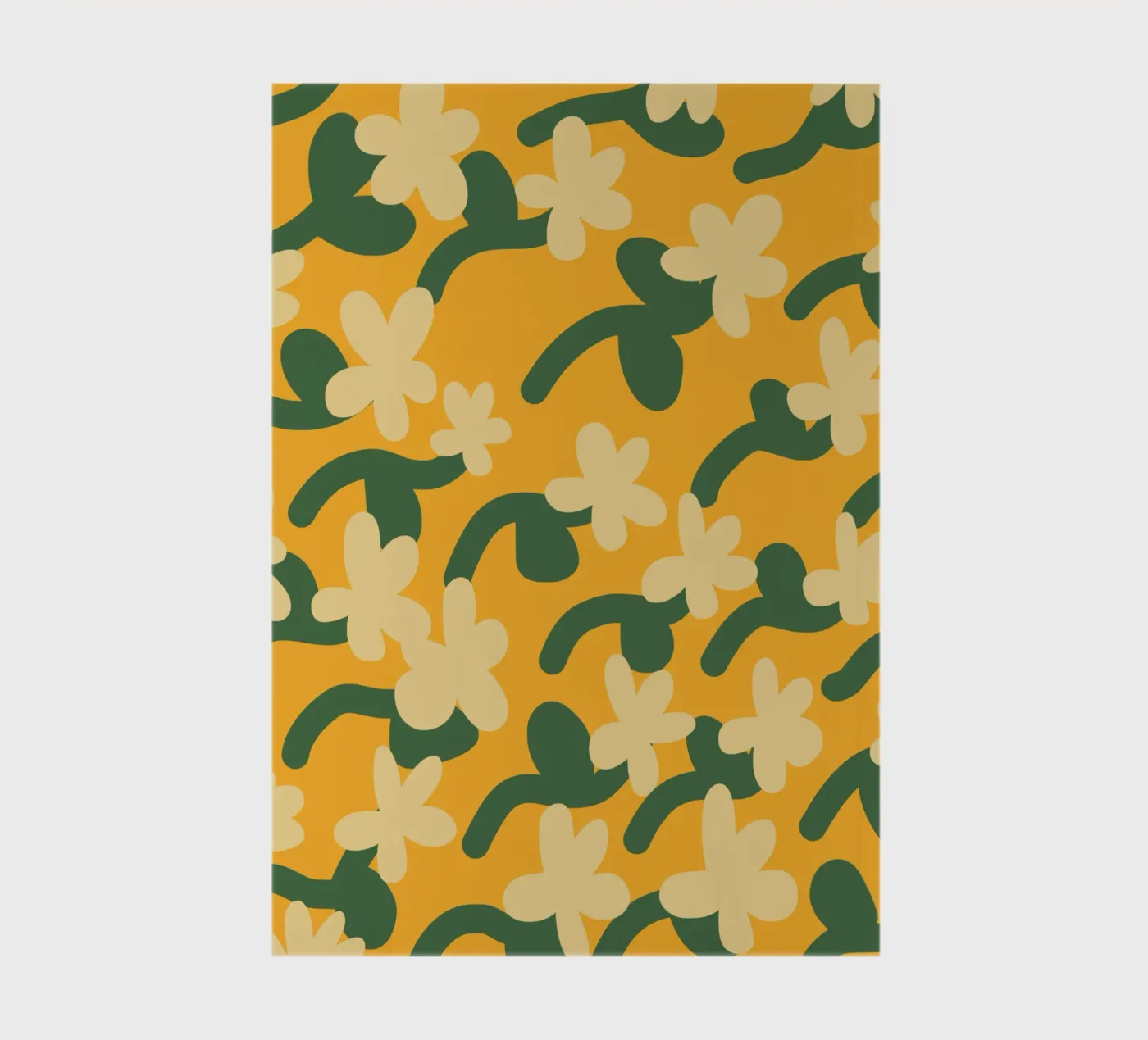 Motif répétitif de fleurs jaunes carnet de Little Dean