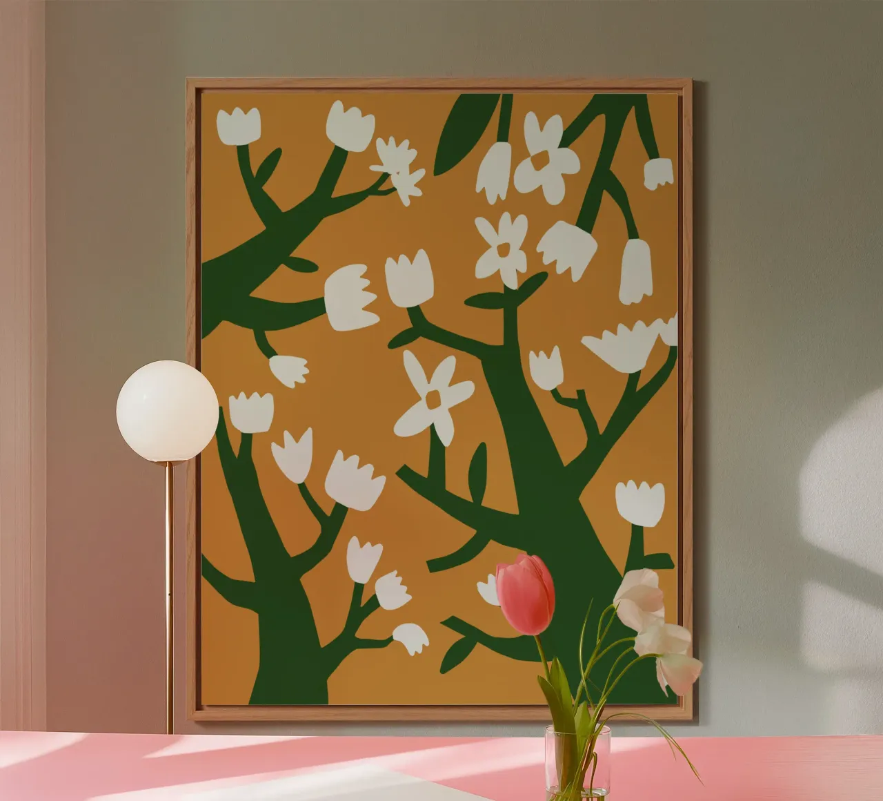 Camicie a fiori alluminio dibond da Little Dean