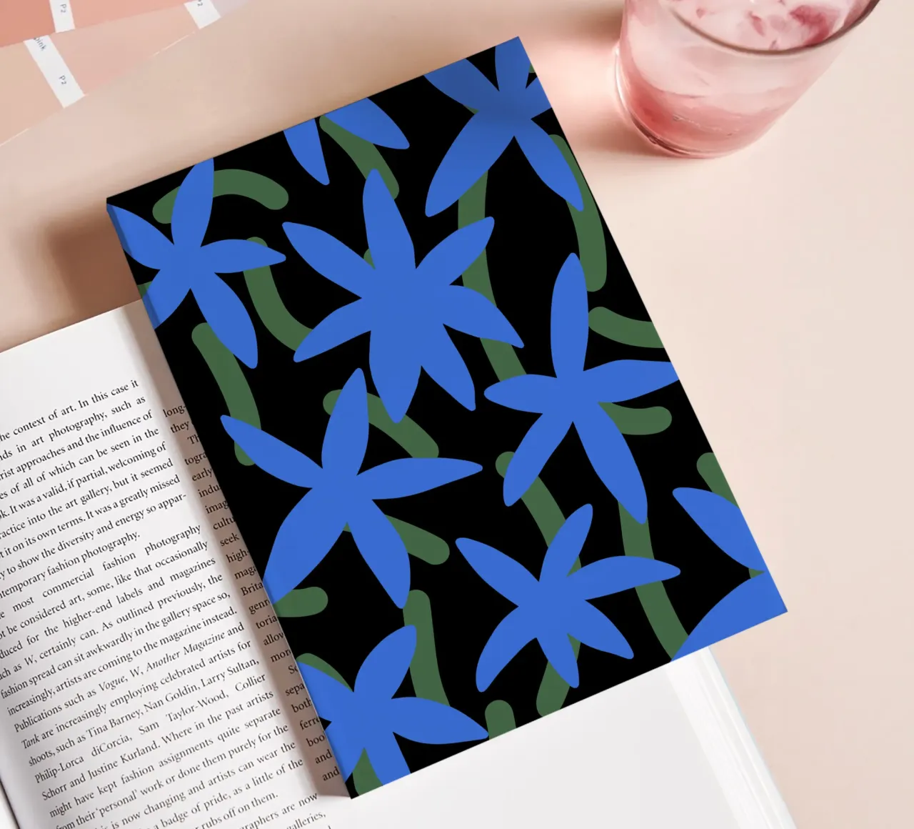 Blue luminating bloom notebook by Little Dean