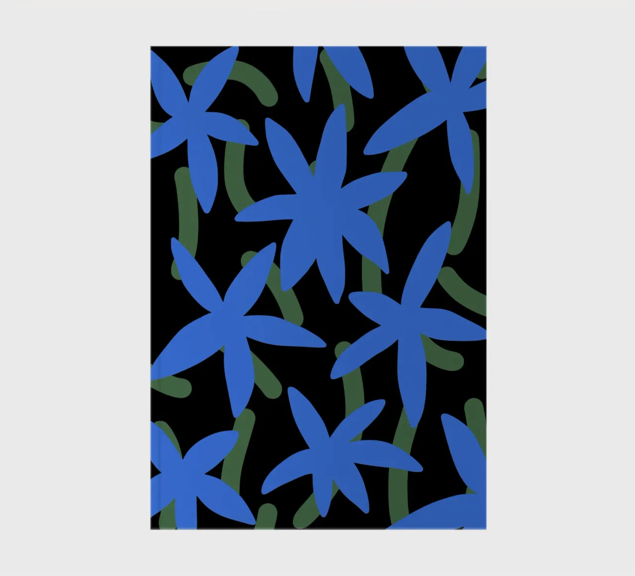 Blue luminating bloom notebook by Little Dean