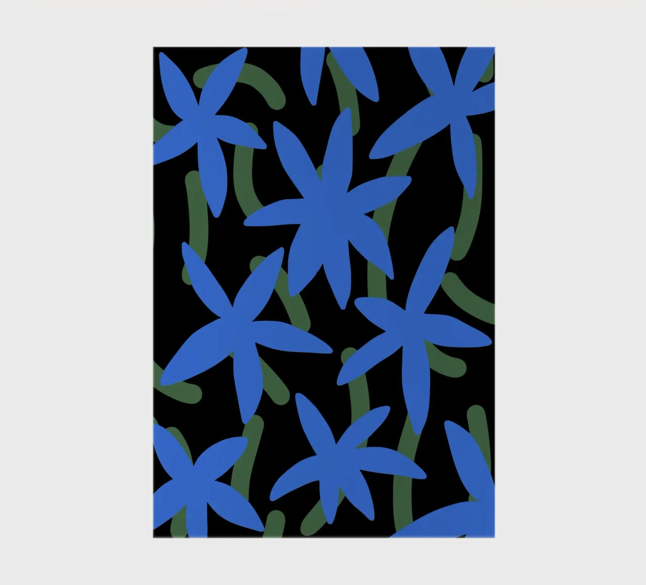 Blue luminating bloom notebook by Little Dean