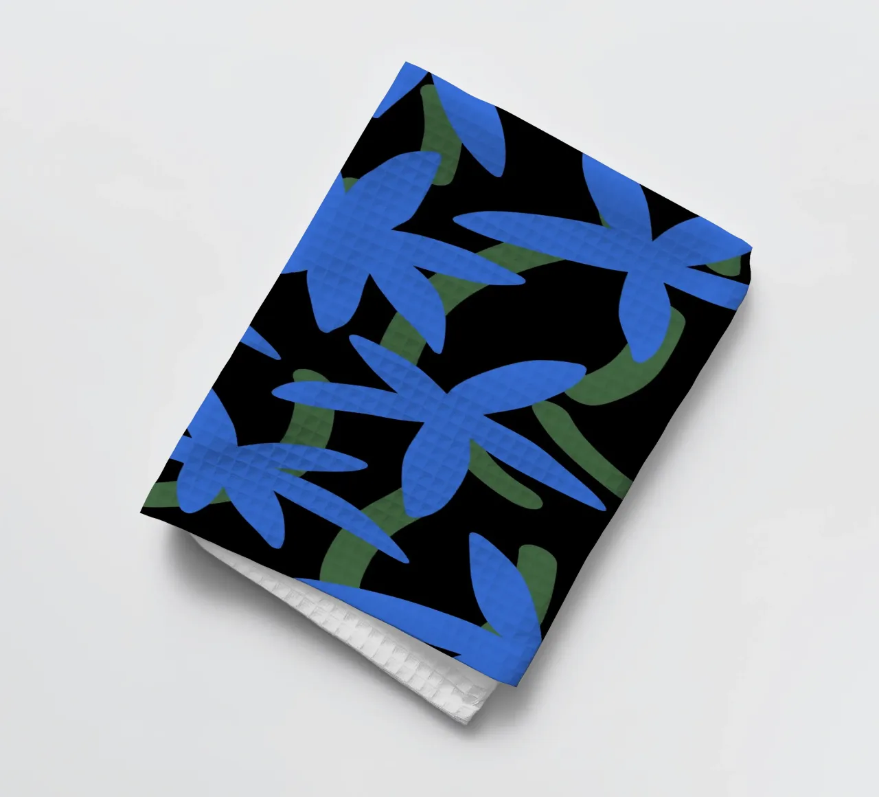 Floraison lumineuse bleue torchon de Little Dean