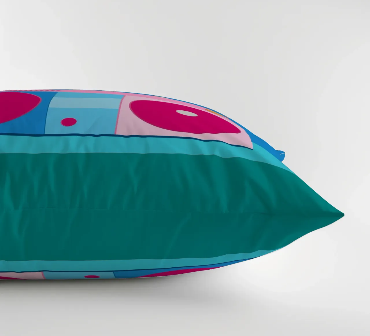 Retro Ghettoblaster Colourblocking cuscino da DARIA IVANOVNA