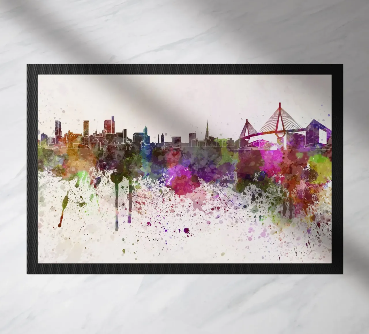 Lo skyline di Amburgo zerbino da 🎁 ARTVI-SHOP