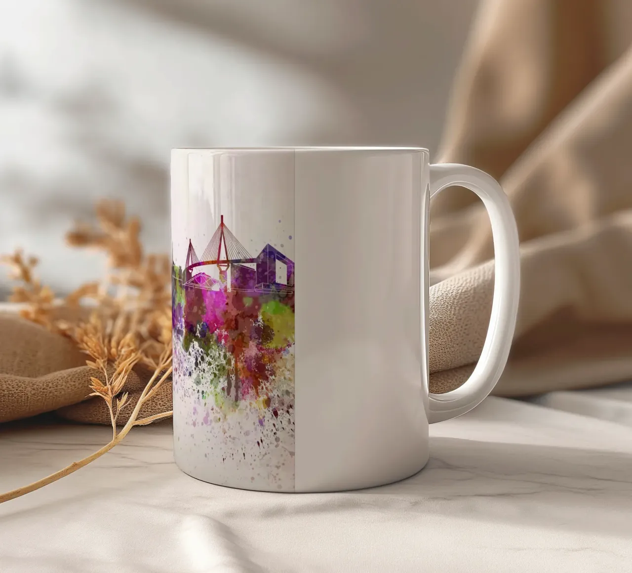 Lo skyline di Amburgo tazza in ceramica da 🎁 ARTVI-SHOP