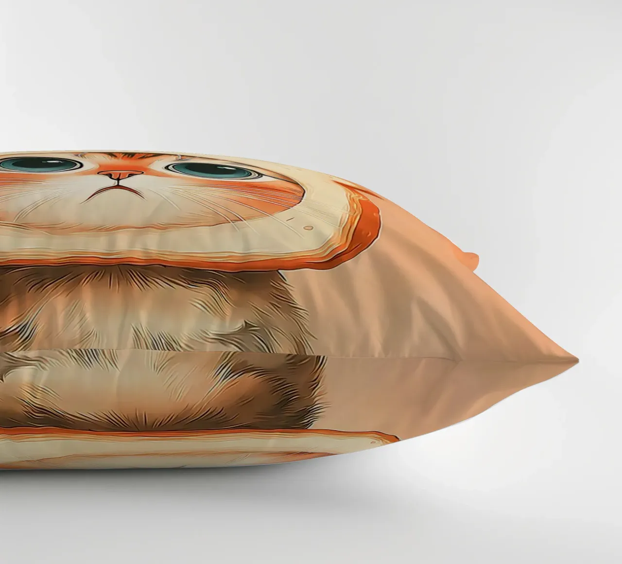 Gatto con cappello da toast cuscino da Alexander Wilson