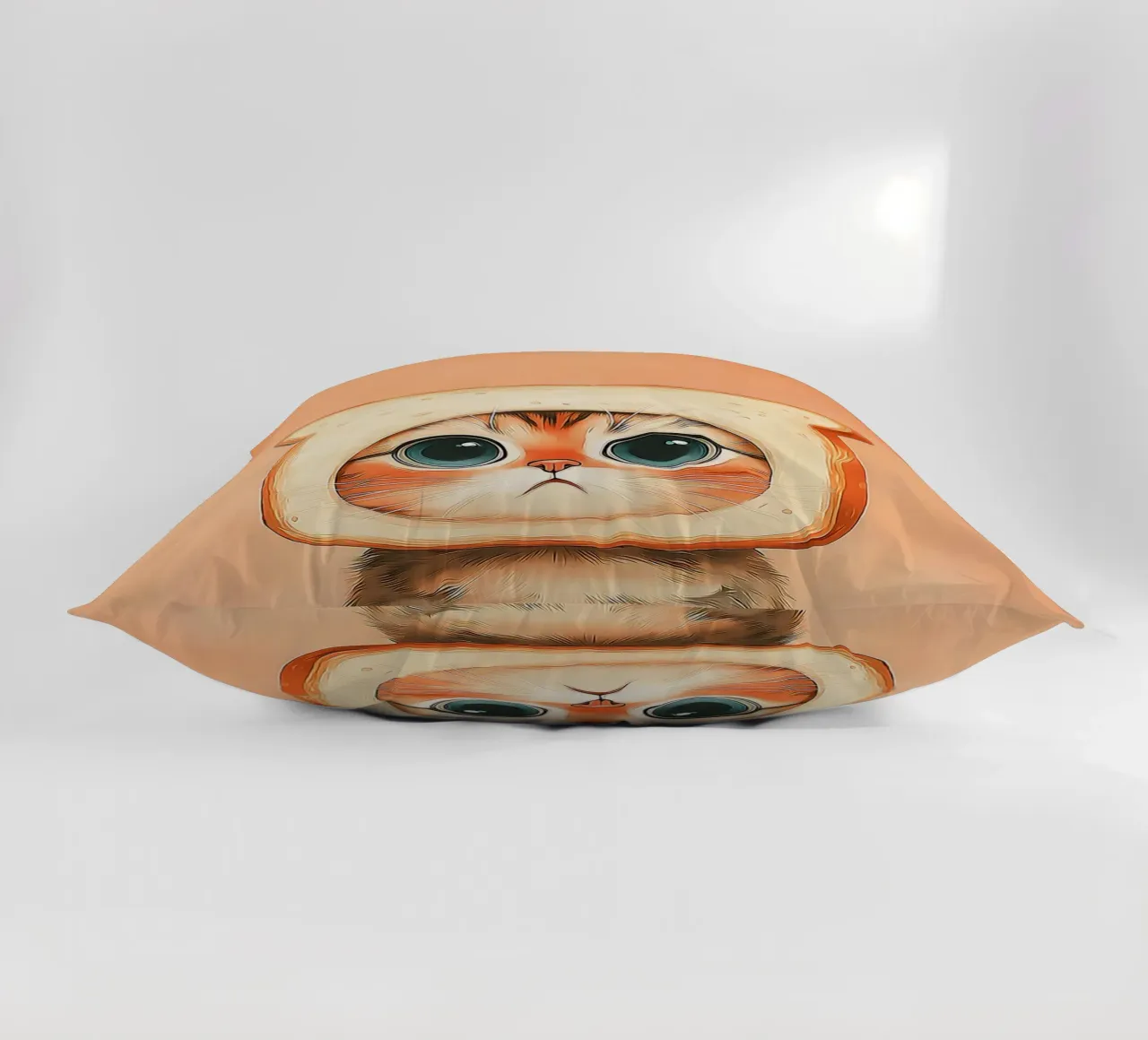 Gatto con cappello da toast cuscino da Alexander Wilson