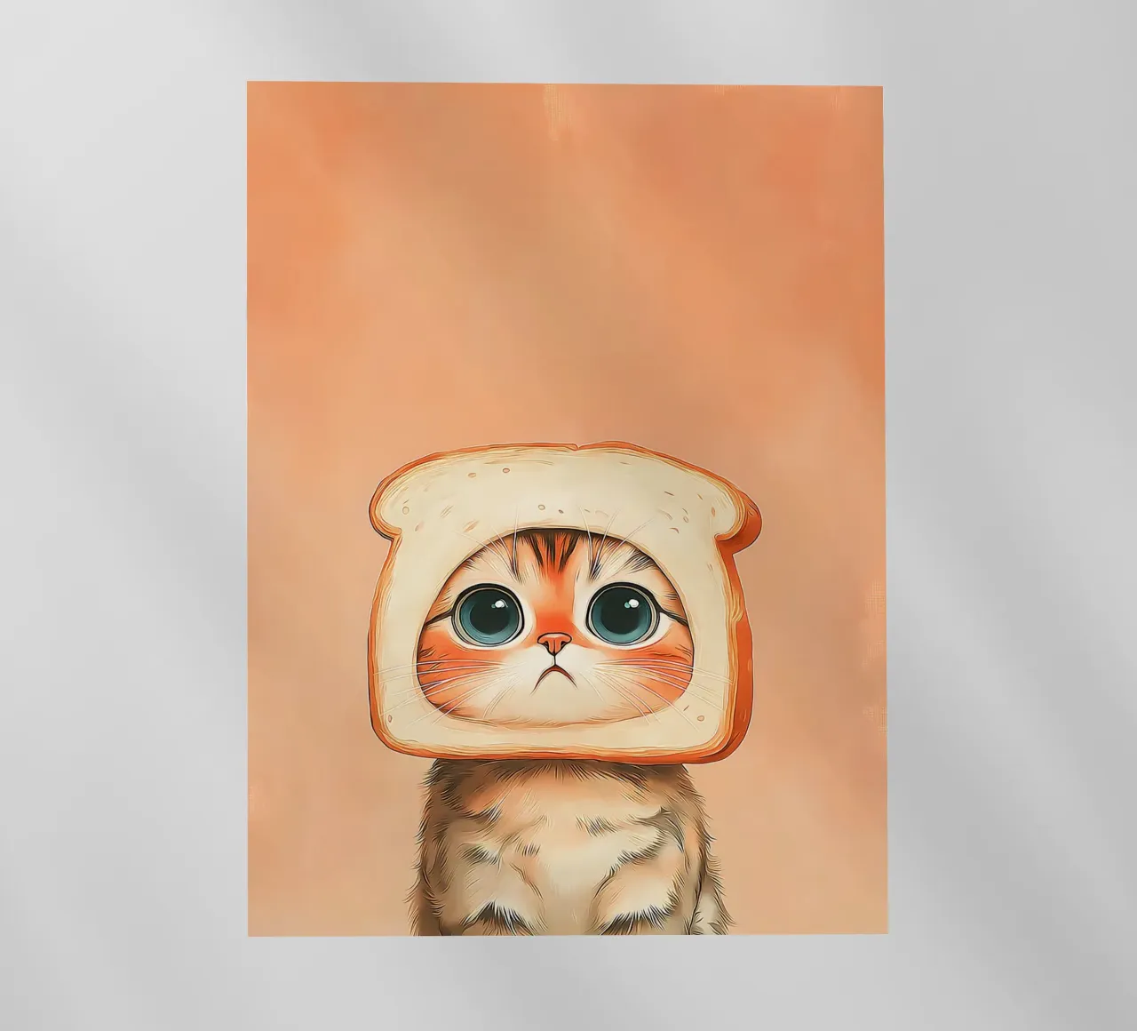 Gatto con cappello da toast pellicola backlit da Alexander Wilson