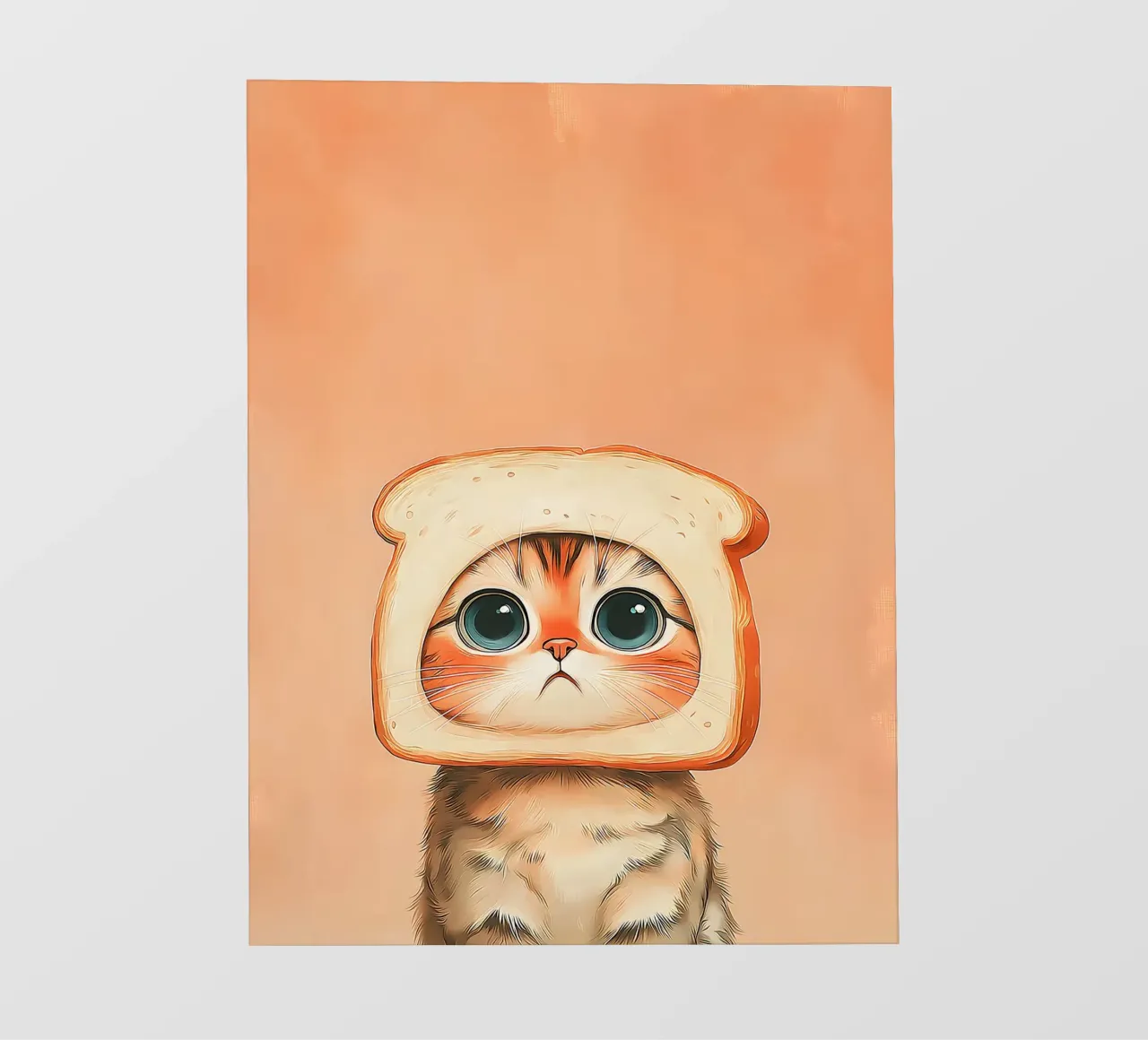 Gatto con cappello da toast pellicola backlit da Alexander Wilson