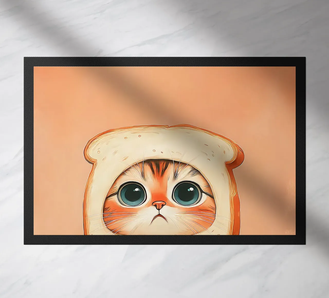 Gatto con cappello da toast zerbino da Alexander Wilson