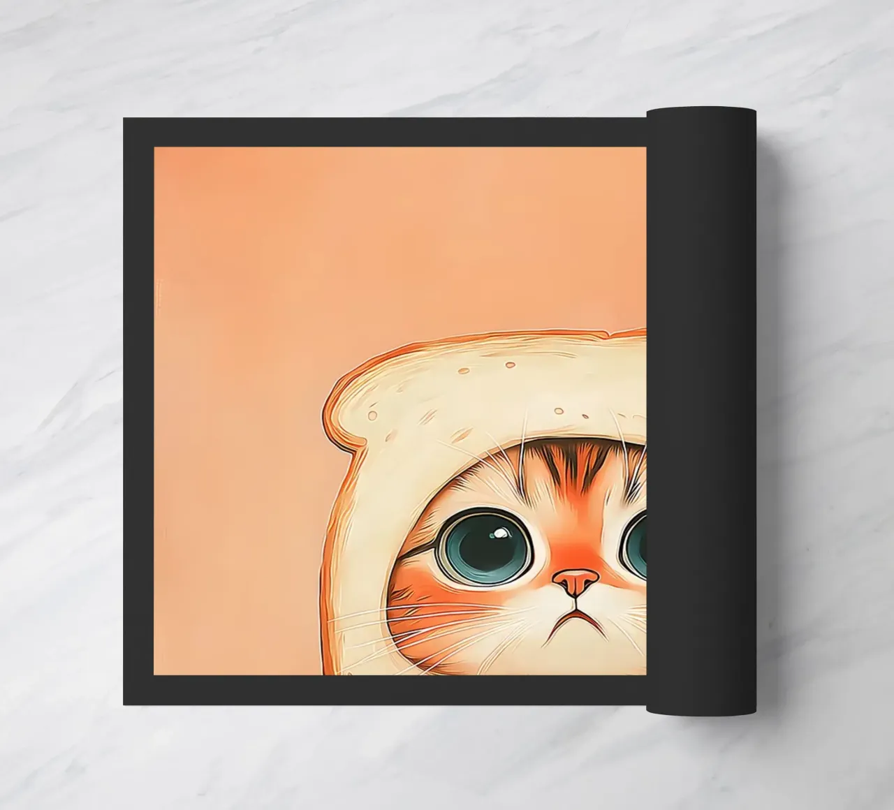Gatto con cappello da toast zerbino da Alexander Wilson
