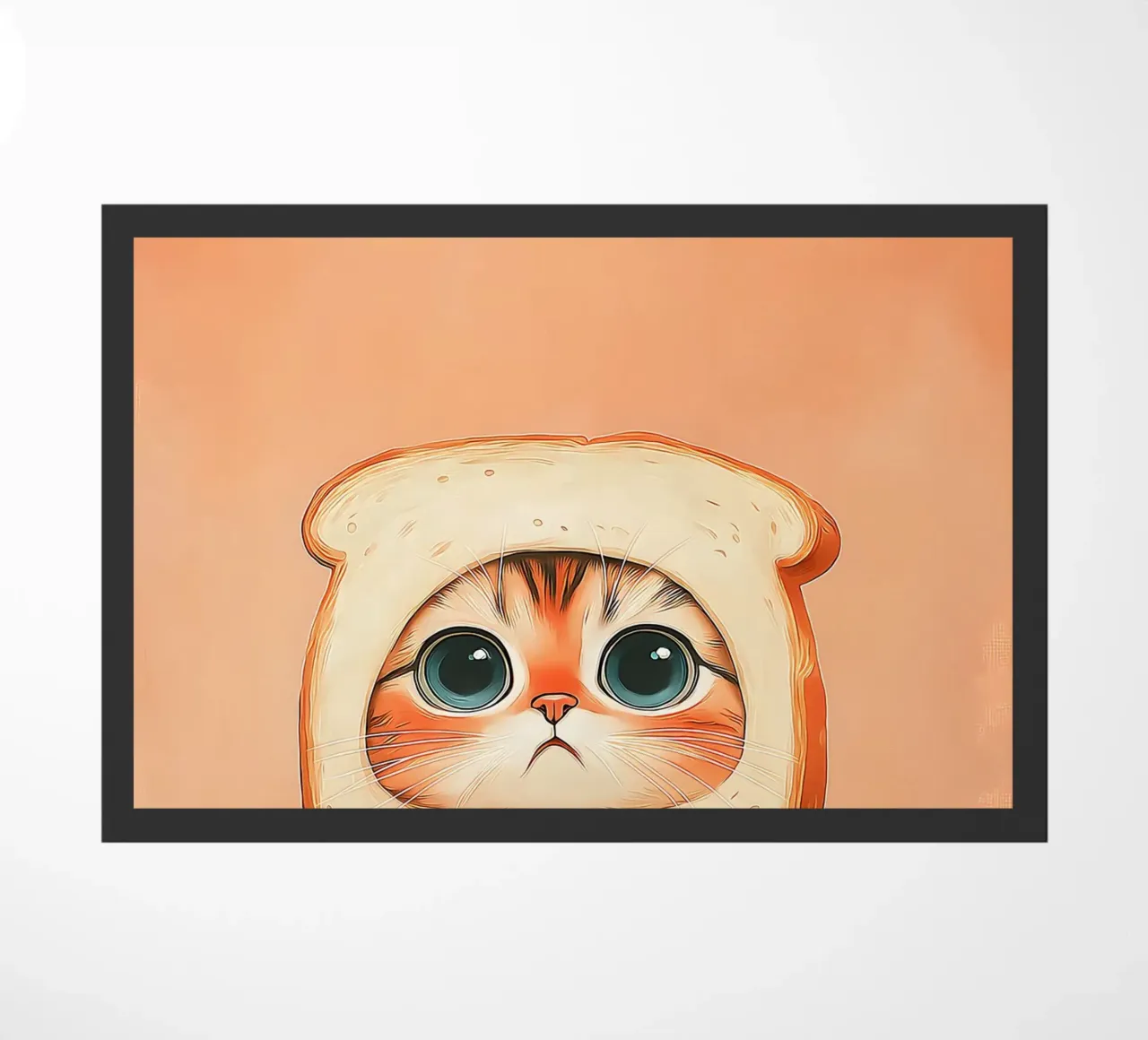 Gatto con cappello da toast zerbino da Alexander Wilson