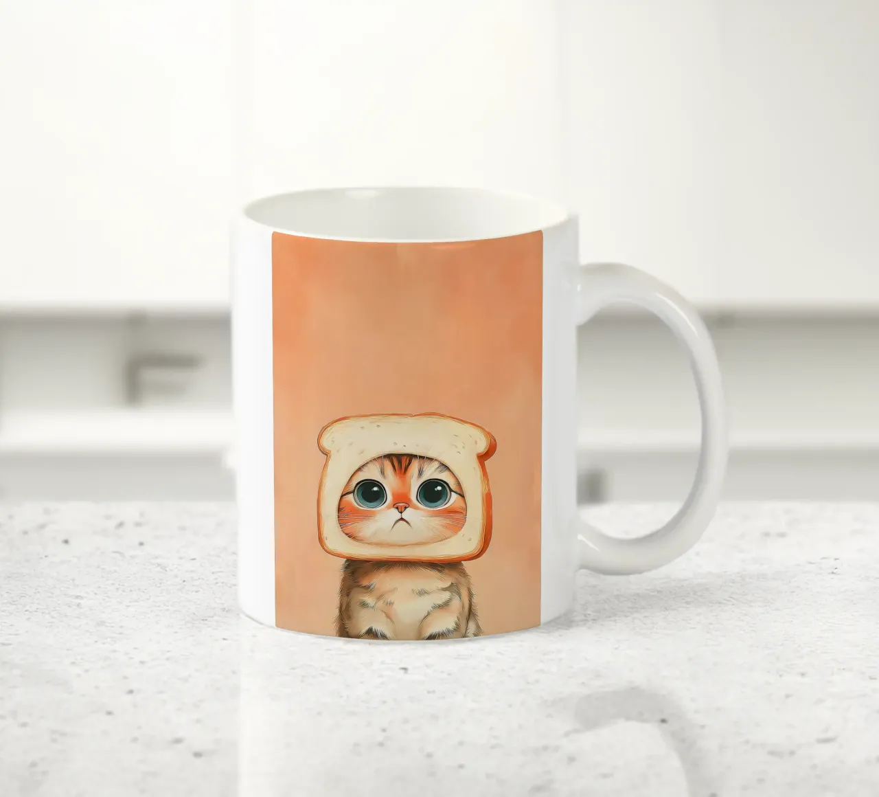 Gatto con cappello da toast tazza in ceramica da Alexander Wilson