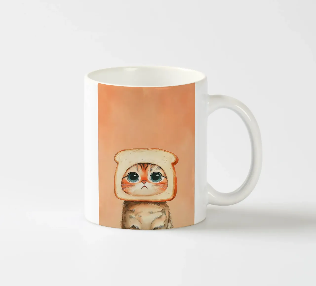 Gatto con cappello da toast tazza in ceramica da Alexander Wilson