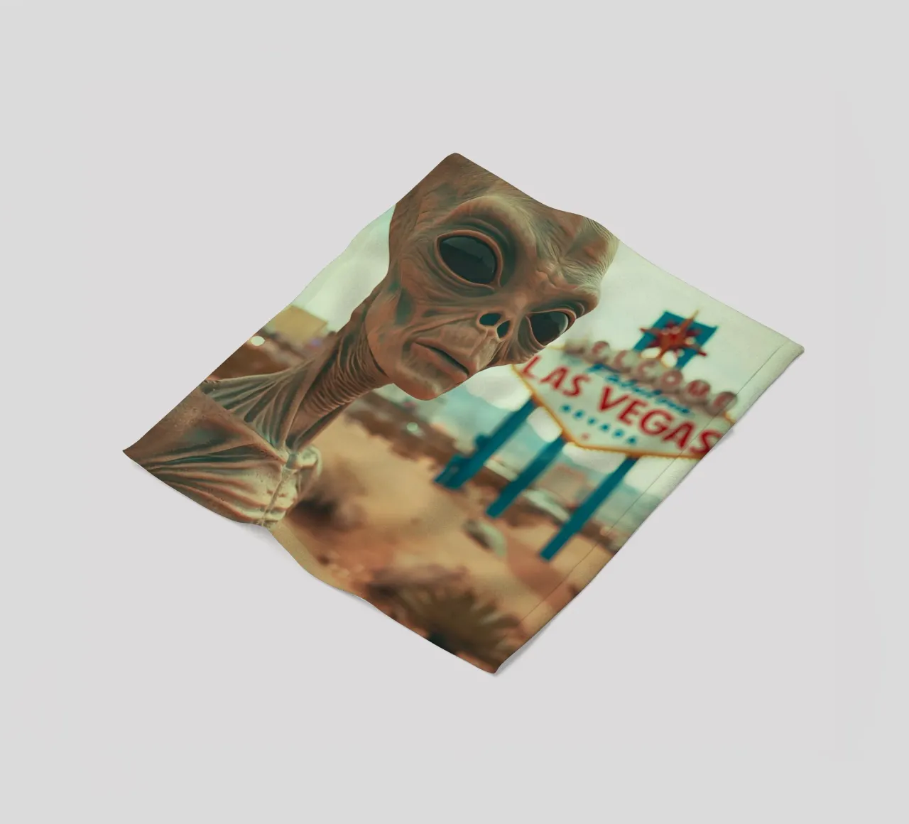 Vintage Alien in Las Vegas coperta in pile da Autofocus