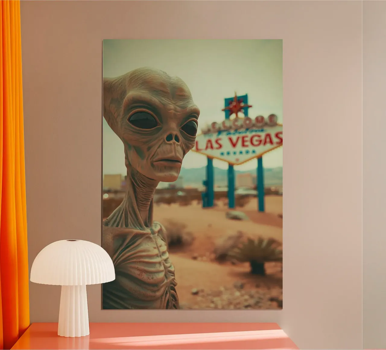Vintage Alien in Las Vegas carta hahnemühle da Autofocus