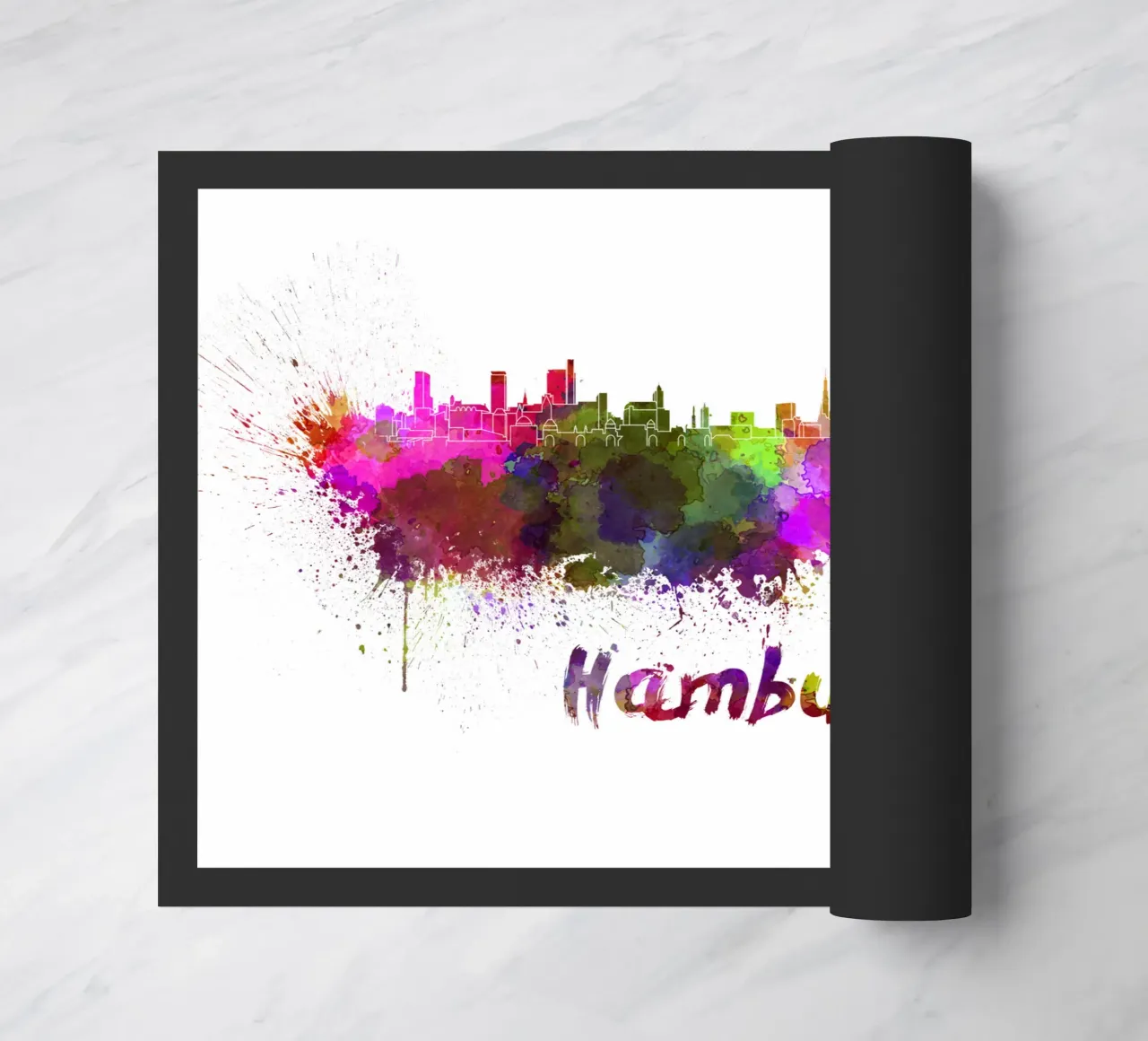 Lo skyline di Amburgo zerbino da 🎁 ARTVI-SHOP