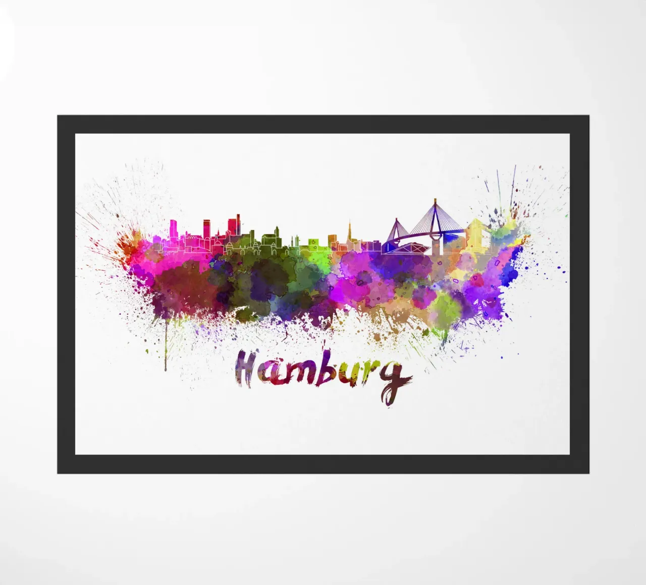 Lo skyline di Amburgo zerbino da 🎁 ARTVI-SHOP