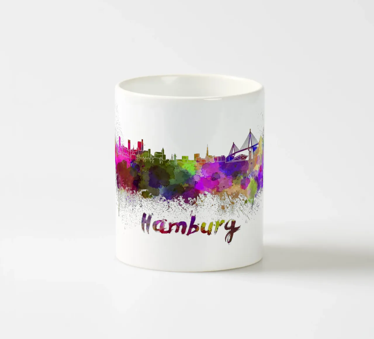 Lo skyline di Amburgo tazza in ceramica da 🎁 ARTVI-SHOP