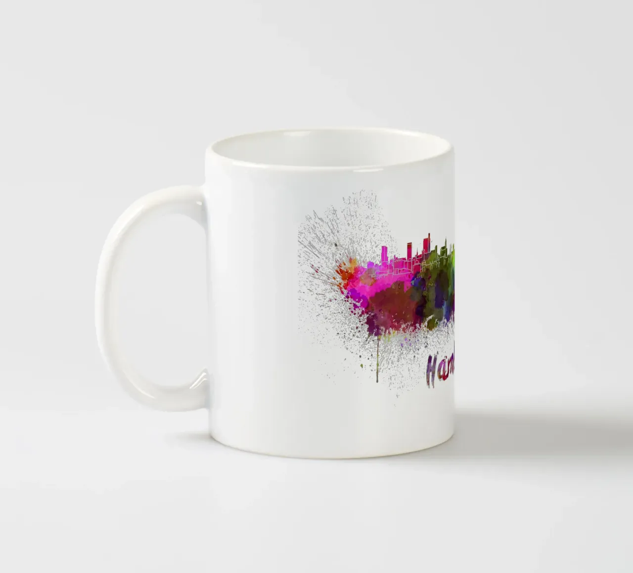 Lo skyline di Amburgo tazza in ceramica da 🎁 ARTVI-SHOP