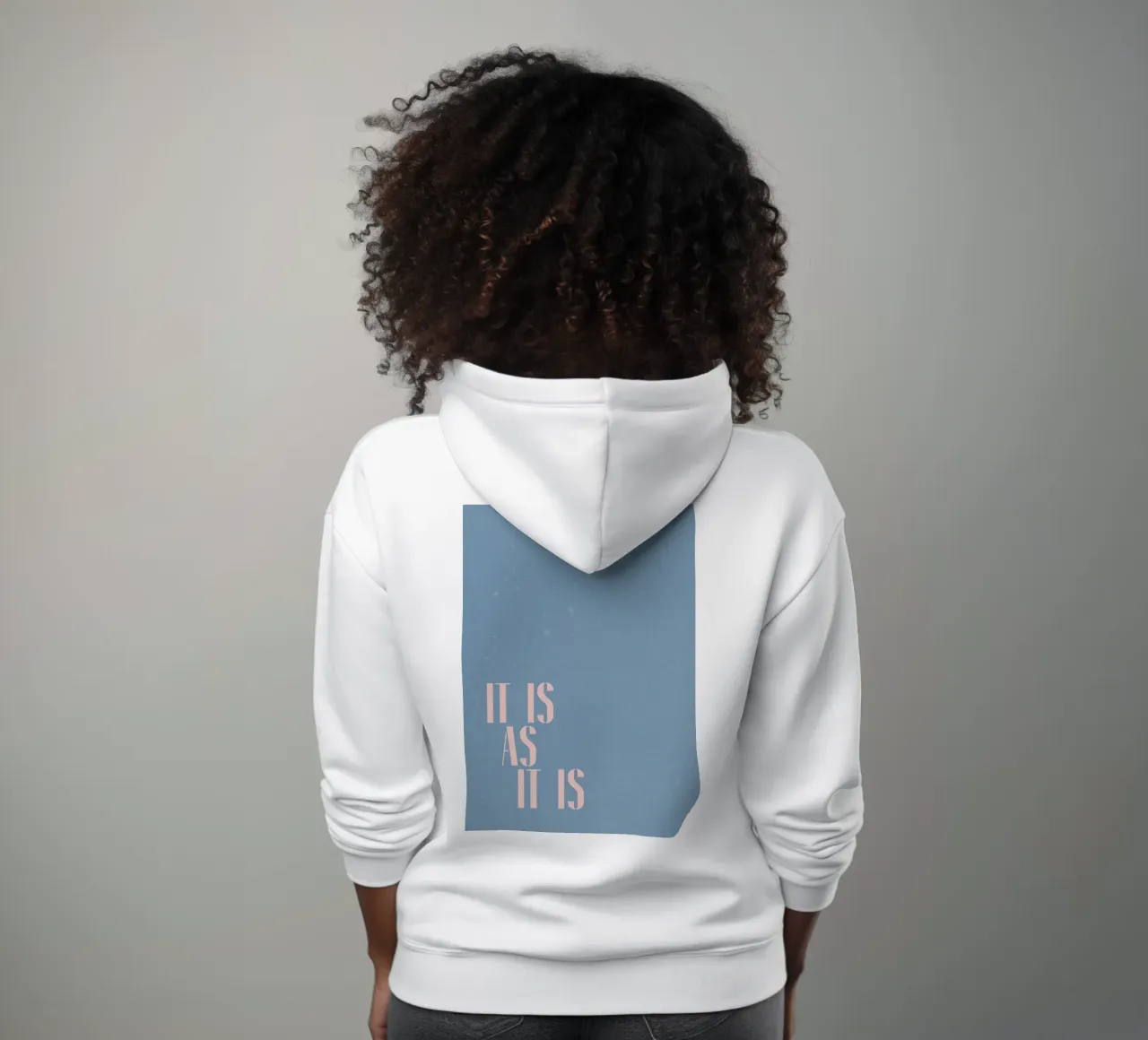 è così com'è felpa con cappuccio da PurePeachStudio