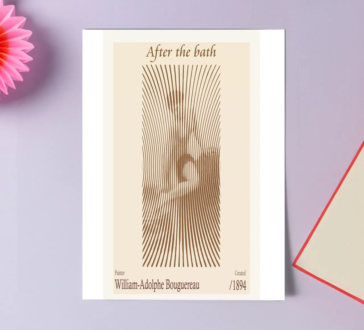 After the bath – William-Adolphe Bouguereau sticker sheet by Doa Project