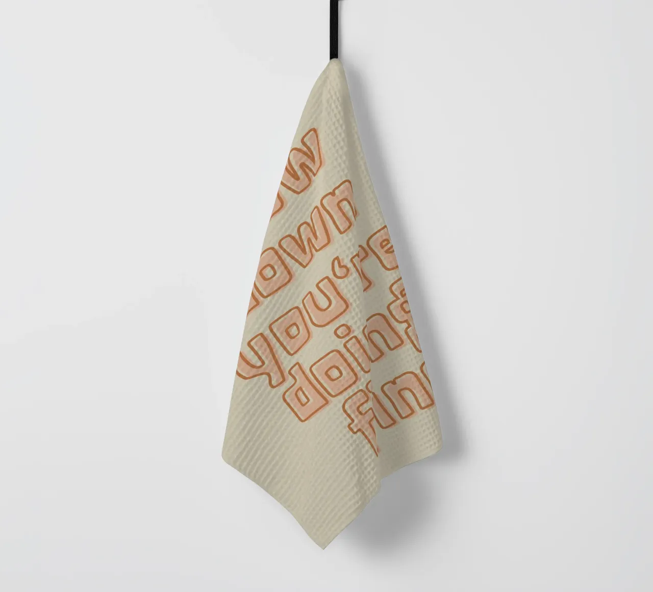 Slow Down You're Doing Fine canovaccio da cucina da PurePeachStudio