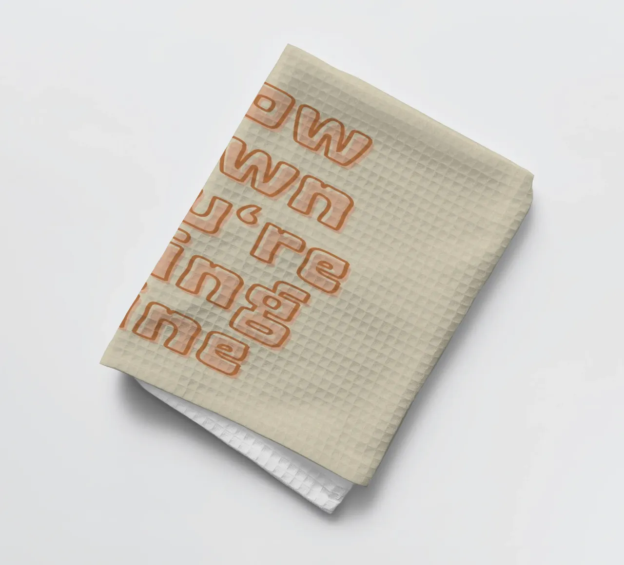 Slow Down You're Doing Fine canovaccio da cucina da PurePeachStudio