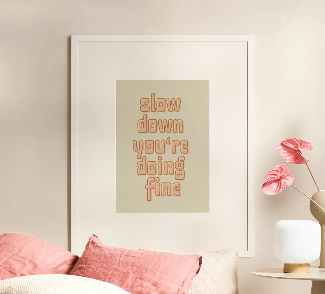 Slow Down You're Doing Fine carta hahnemühle da PurePeachStudio