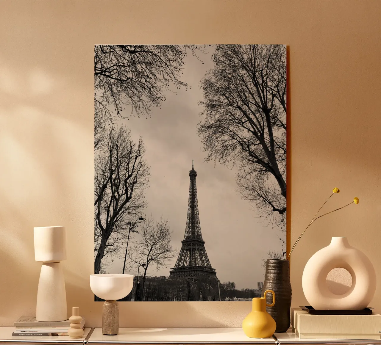 Eiffel n&b metacrilato de chloxdesign