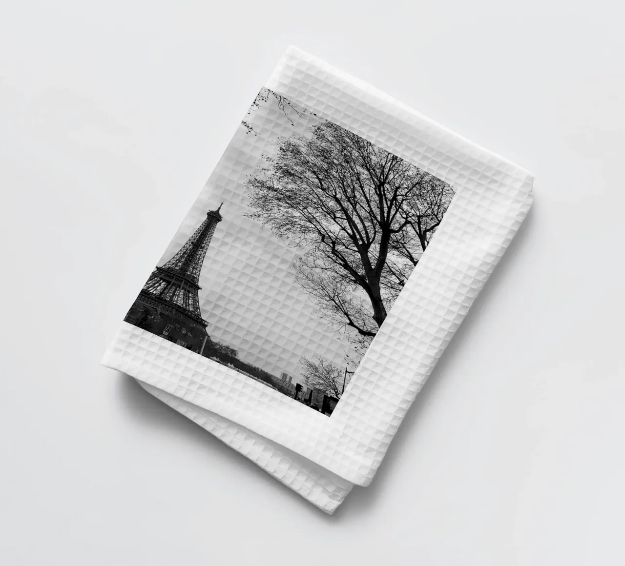 Eiffel n&b canovaccio da cucina da chloxdesign
