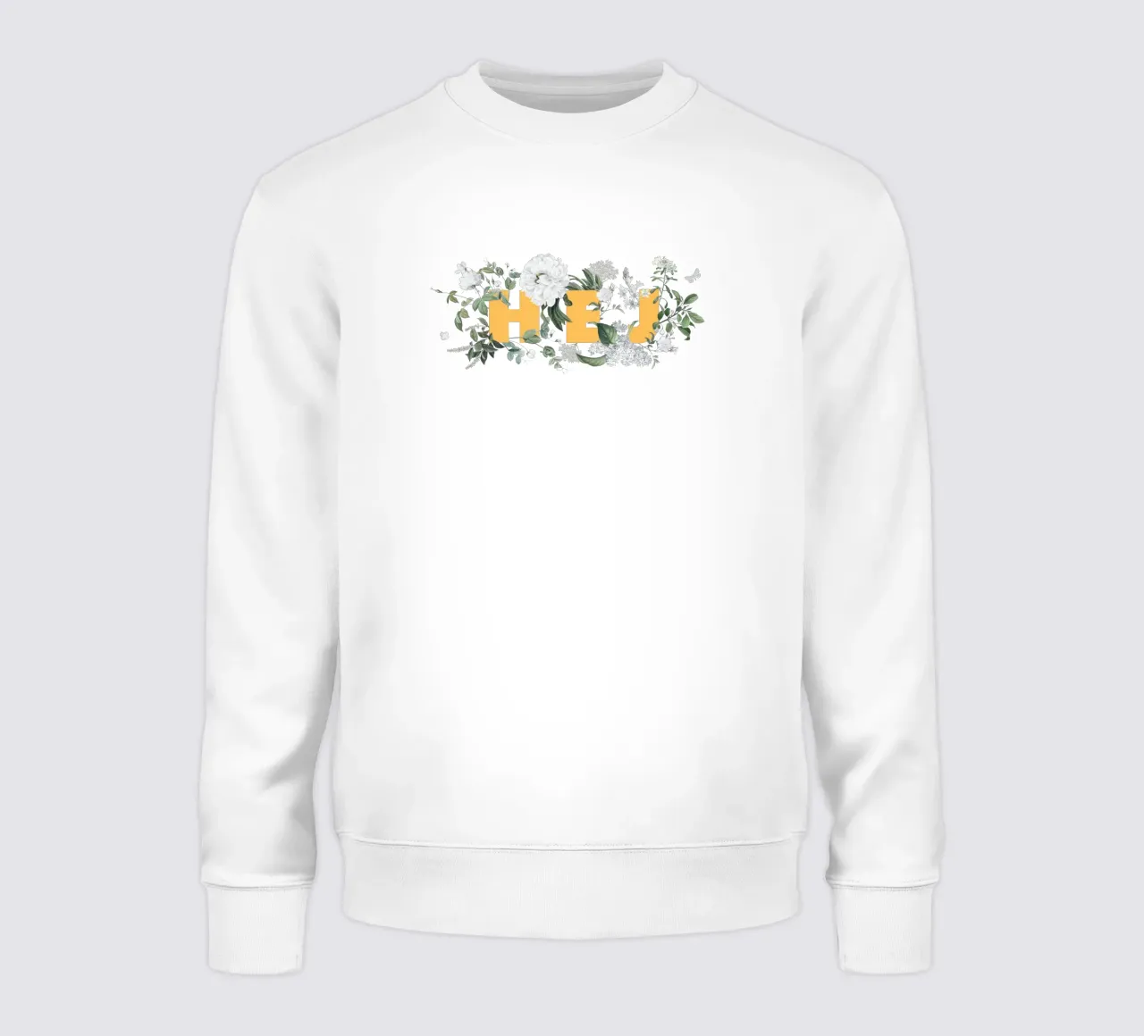 Hej Fiori e Insetti Giallo Bianco felpa da Studio Frances M