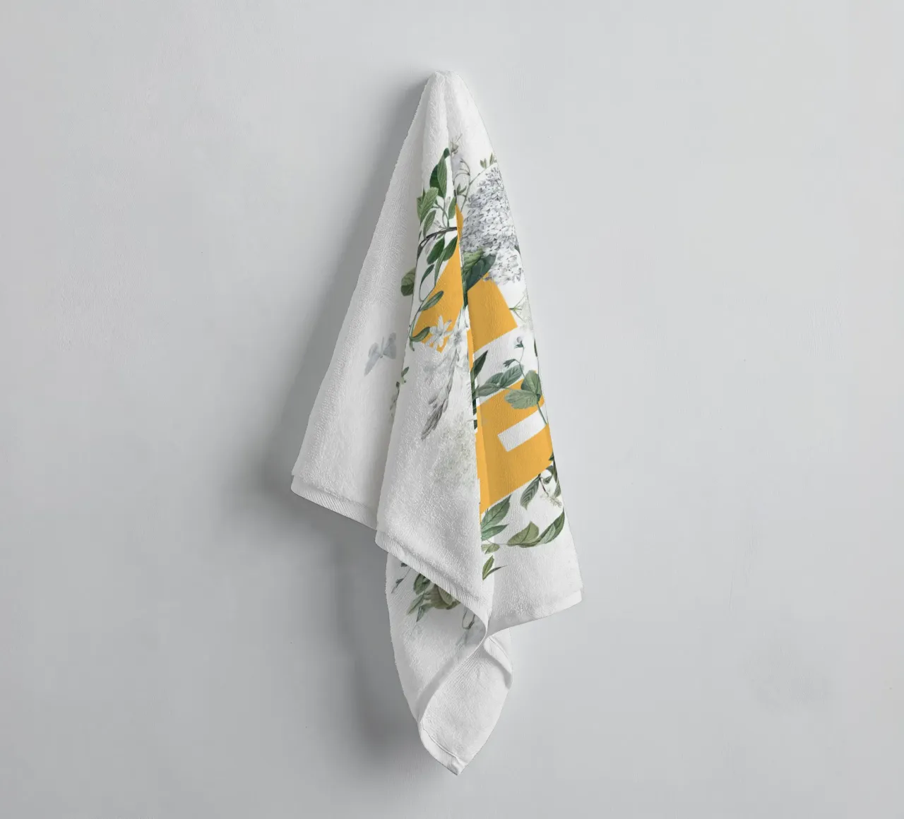 Hej Fleurs & Insectes Jaune Blanc serviette de bain de Studio Frances M