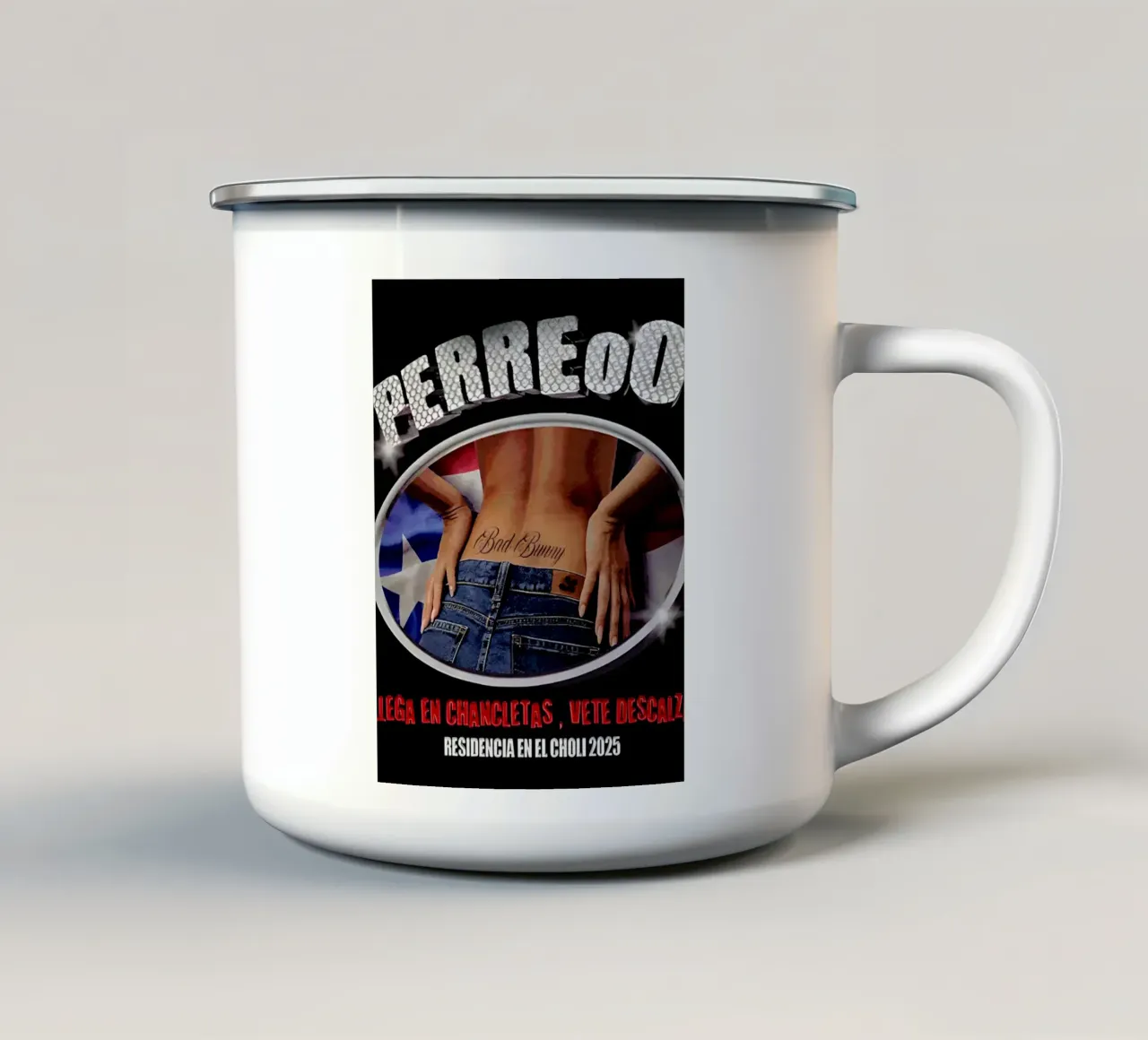 Perreoo - Coniglietto cattivo Pop tazza in smalto da eliouxence