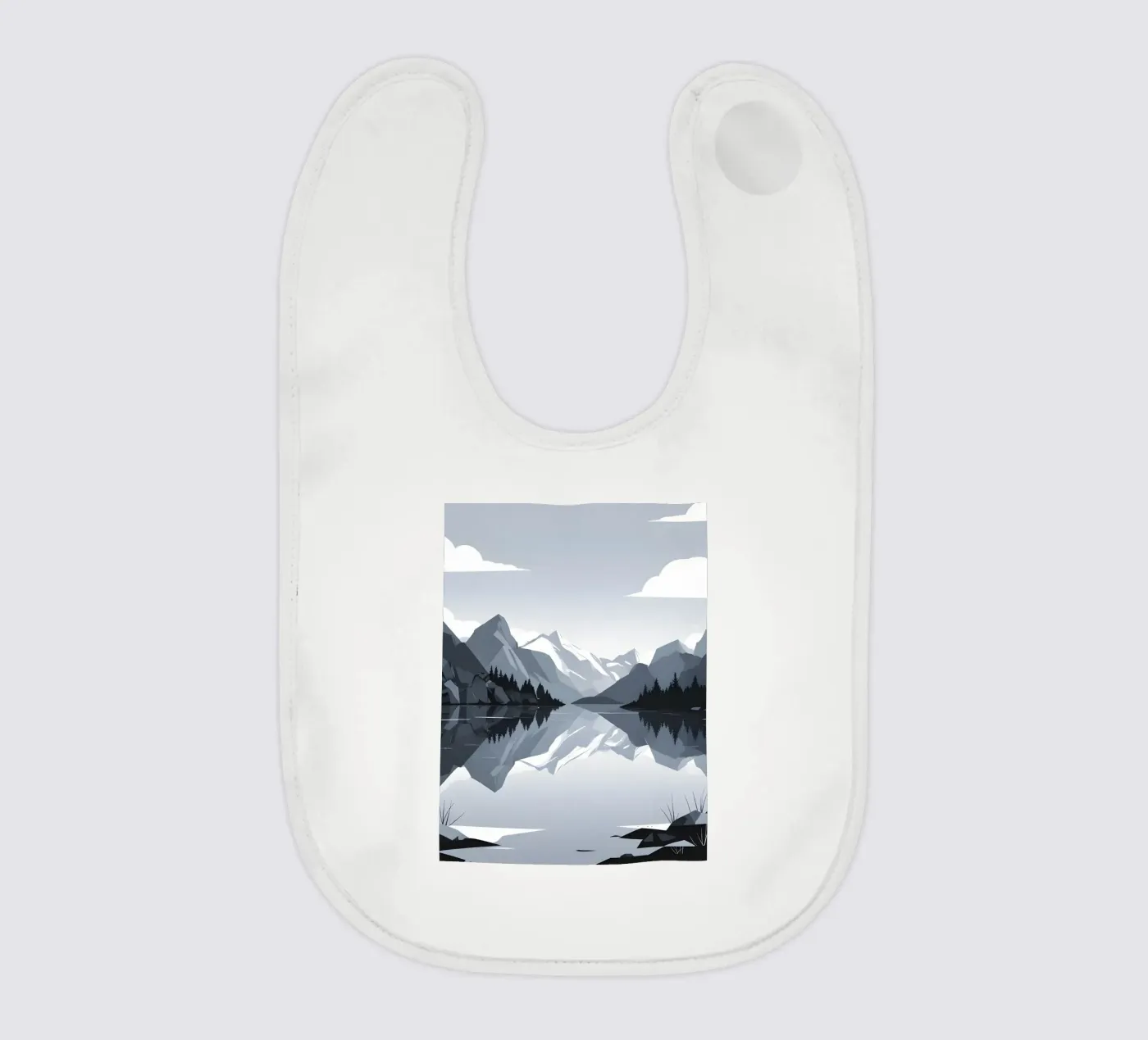 Mountain reflection Babylätzchen von LIFESTYLE OBJECTS
