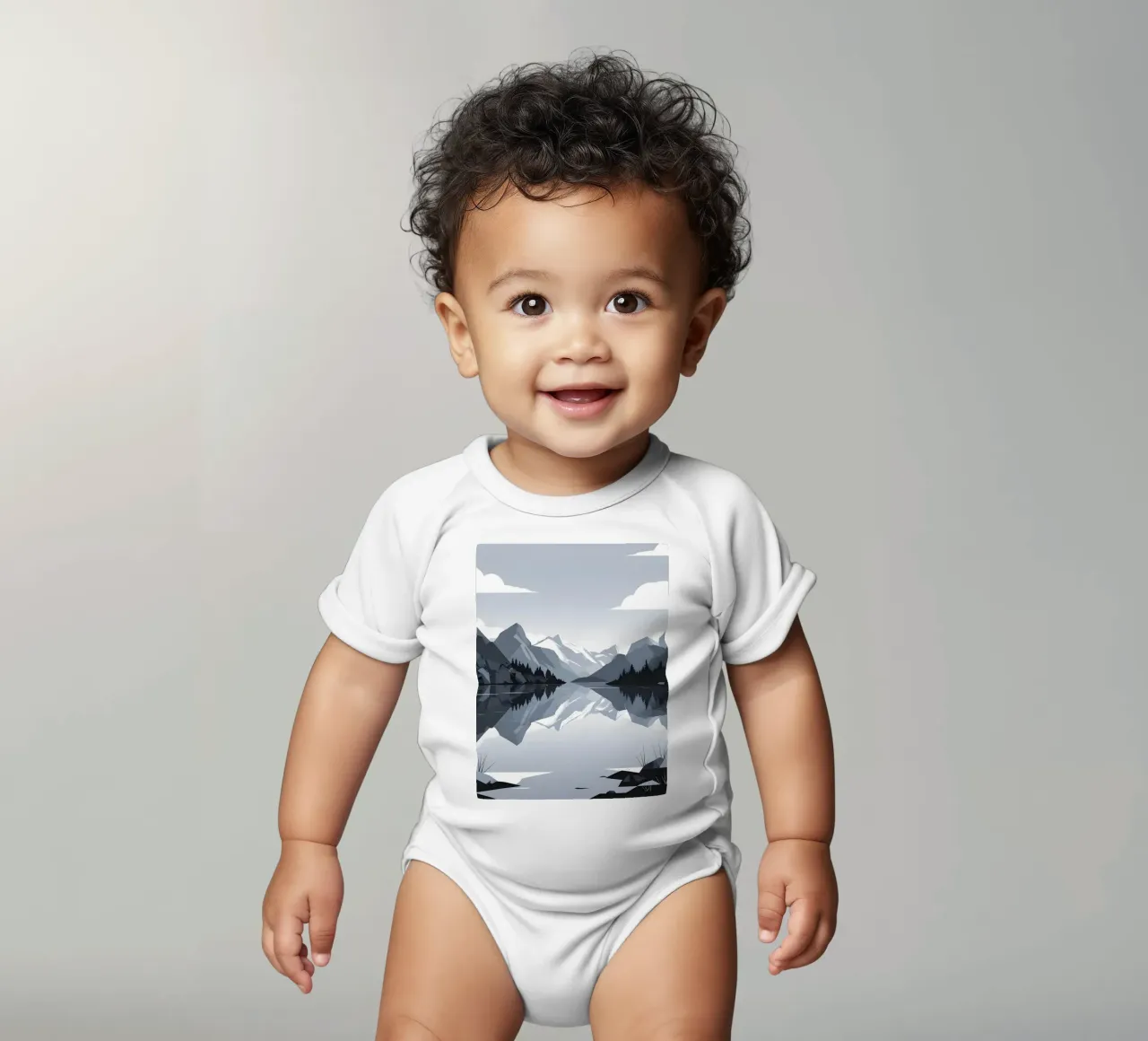 Réflexion sur la montagne body bébé de LIFESTYLE OBJECTS