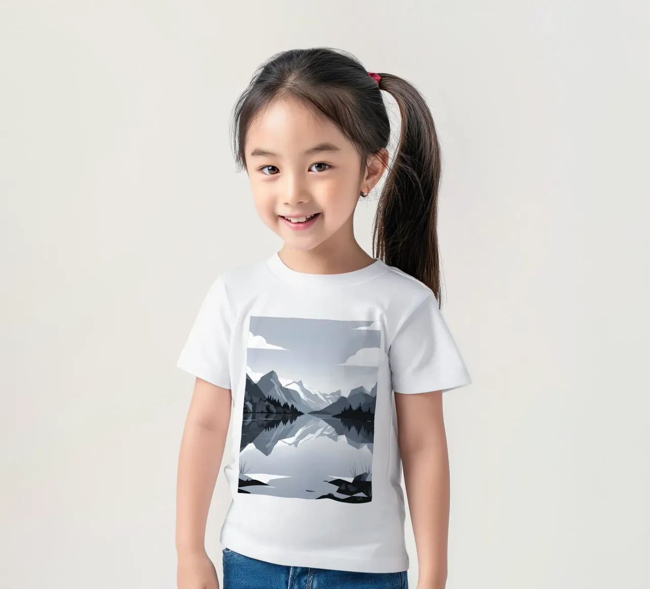 Riflessione sulle montagne t-shirt bambini da LIFESTYLE OBJECTS