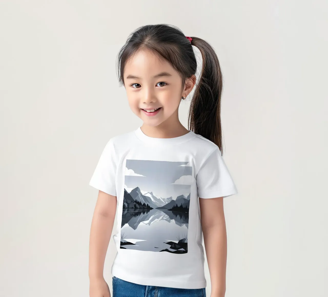 Riflessione sulle montagne t-shirt bambini da LIFESTYLE OBJECTS