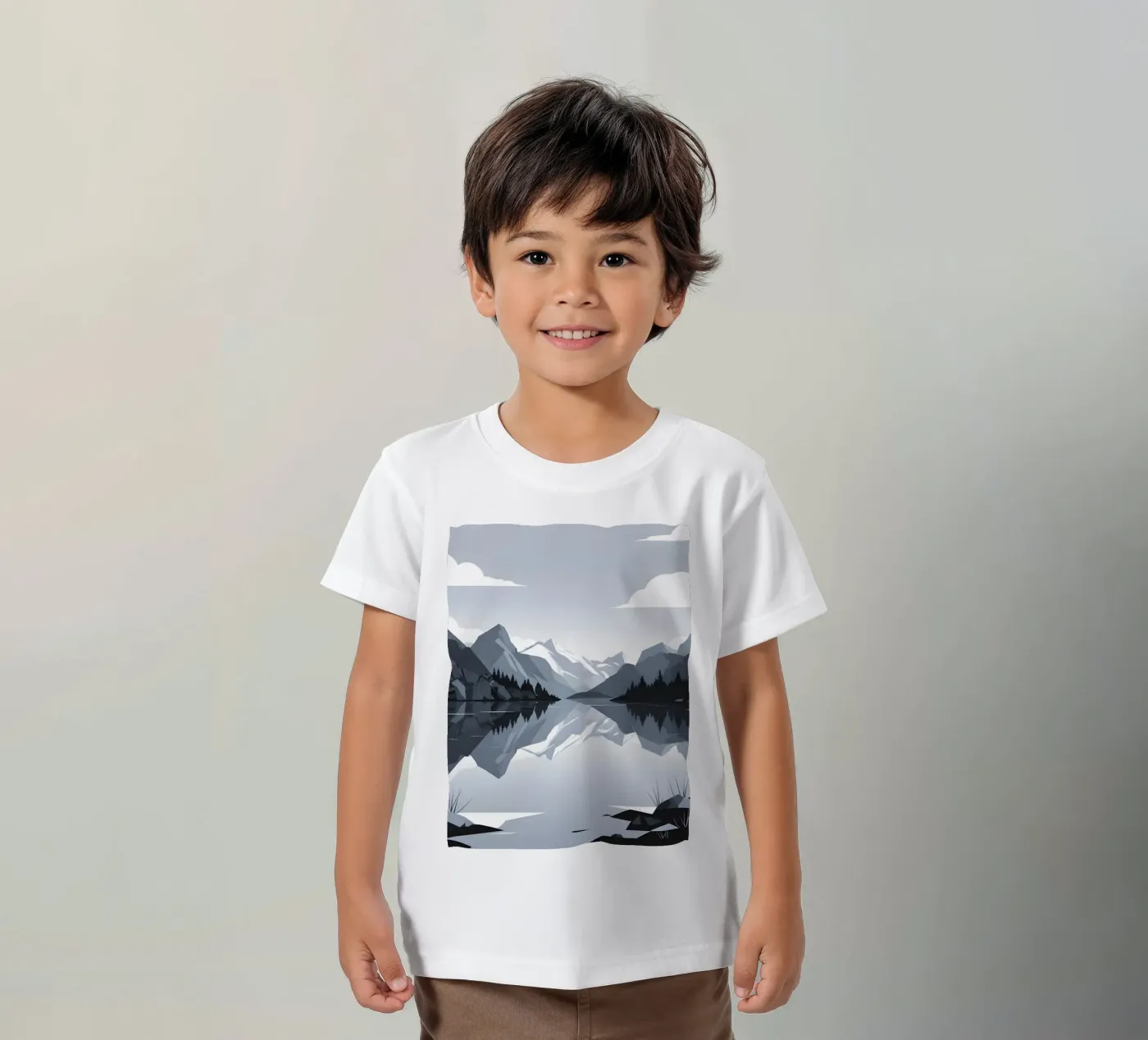 Mountain reflection t-shirt bambini da LIFESTYLE OBJECTS