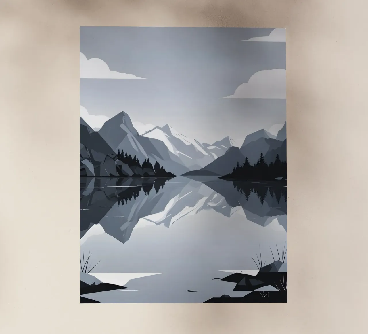 Mountain reflection pellicola backlit da LIFESTYLE OBJECTS