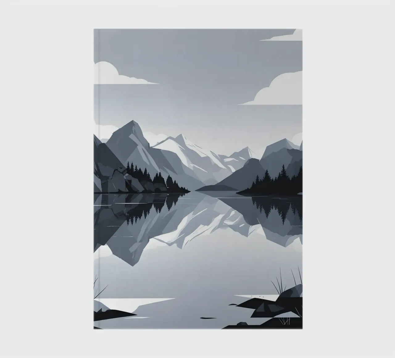 Mountain reflection notebook by LIFESTYLE OBJECTS