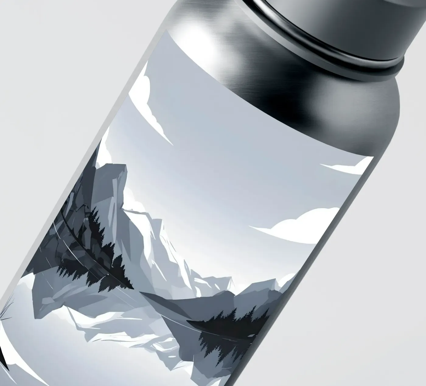 Riflessione sulle montagne adesivo da LIFESTYLE OBJECTS