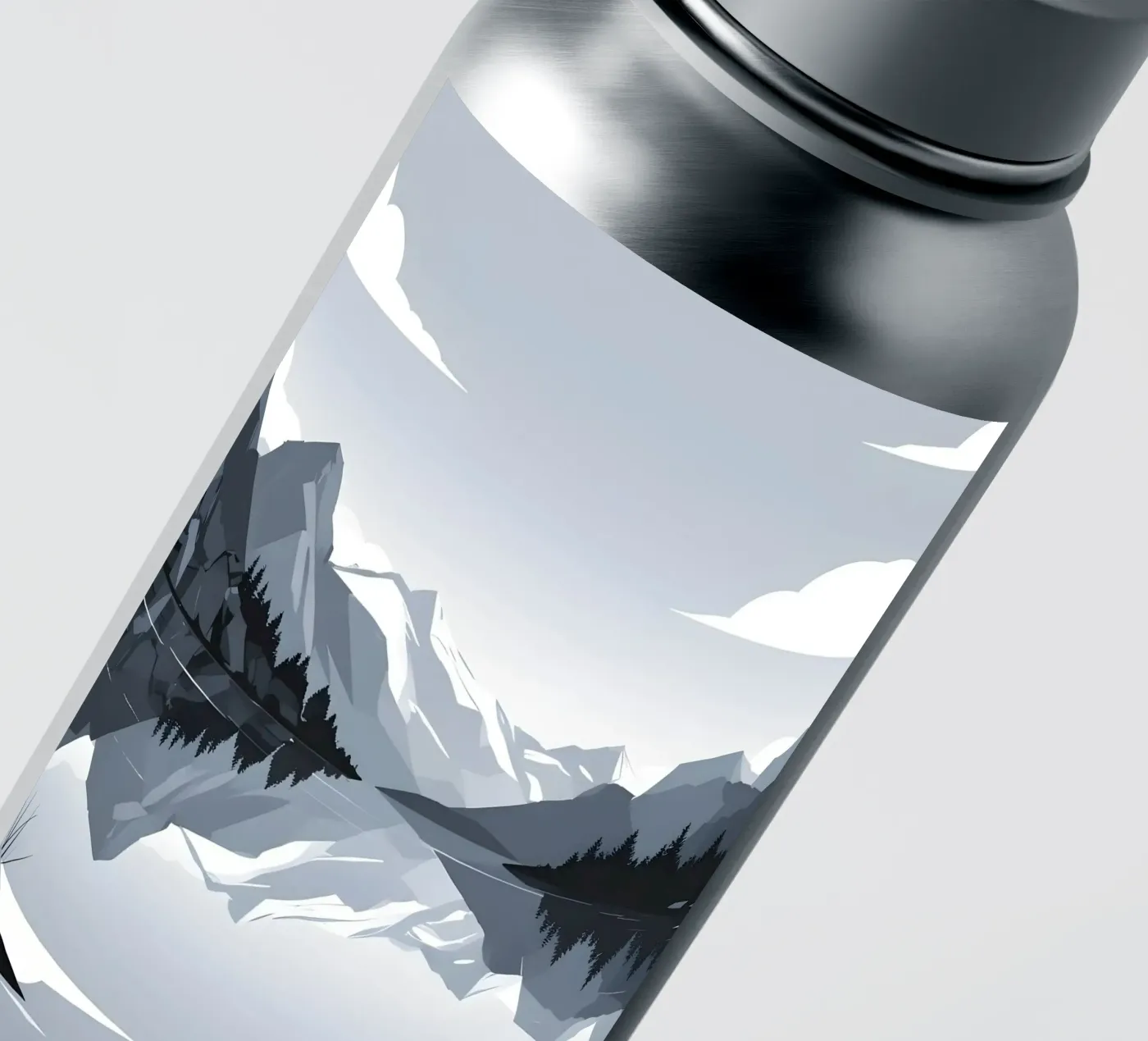 Mountain reflection sticker van LIFESTYLE OBJECTS