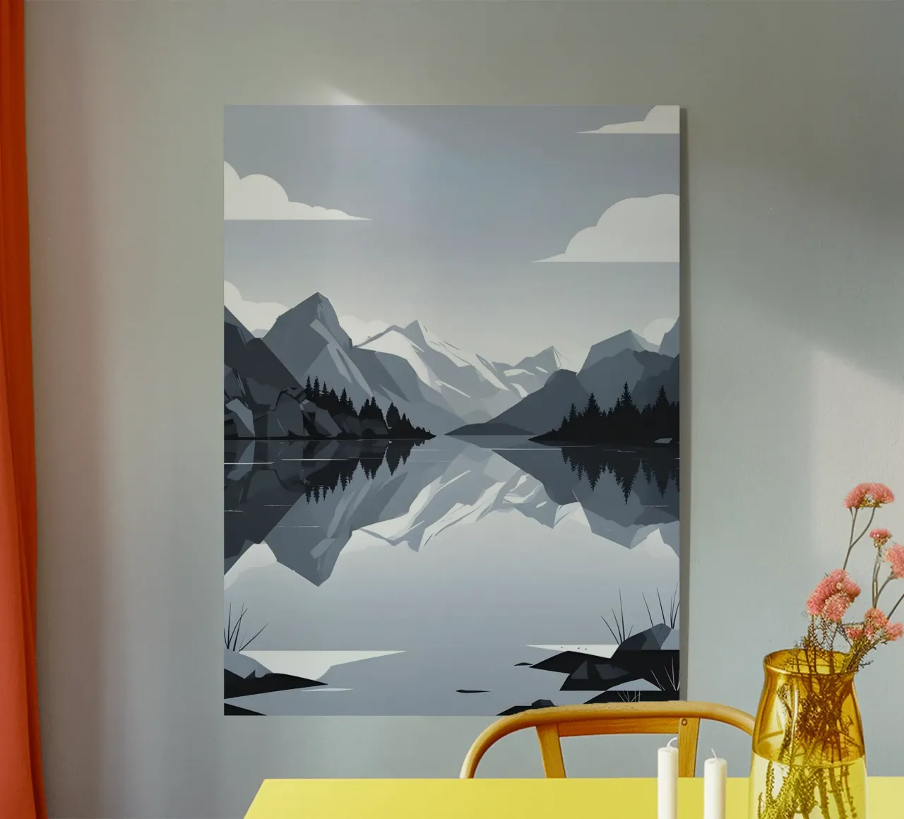 Mountain reflection product.type.acrylglas common.byCreator LIFESTYLE OBJECTS