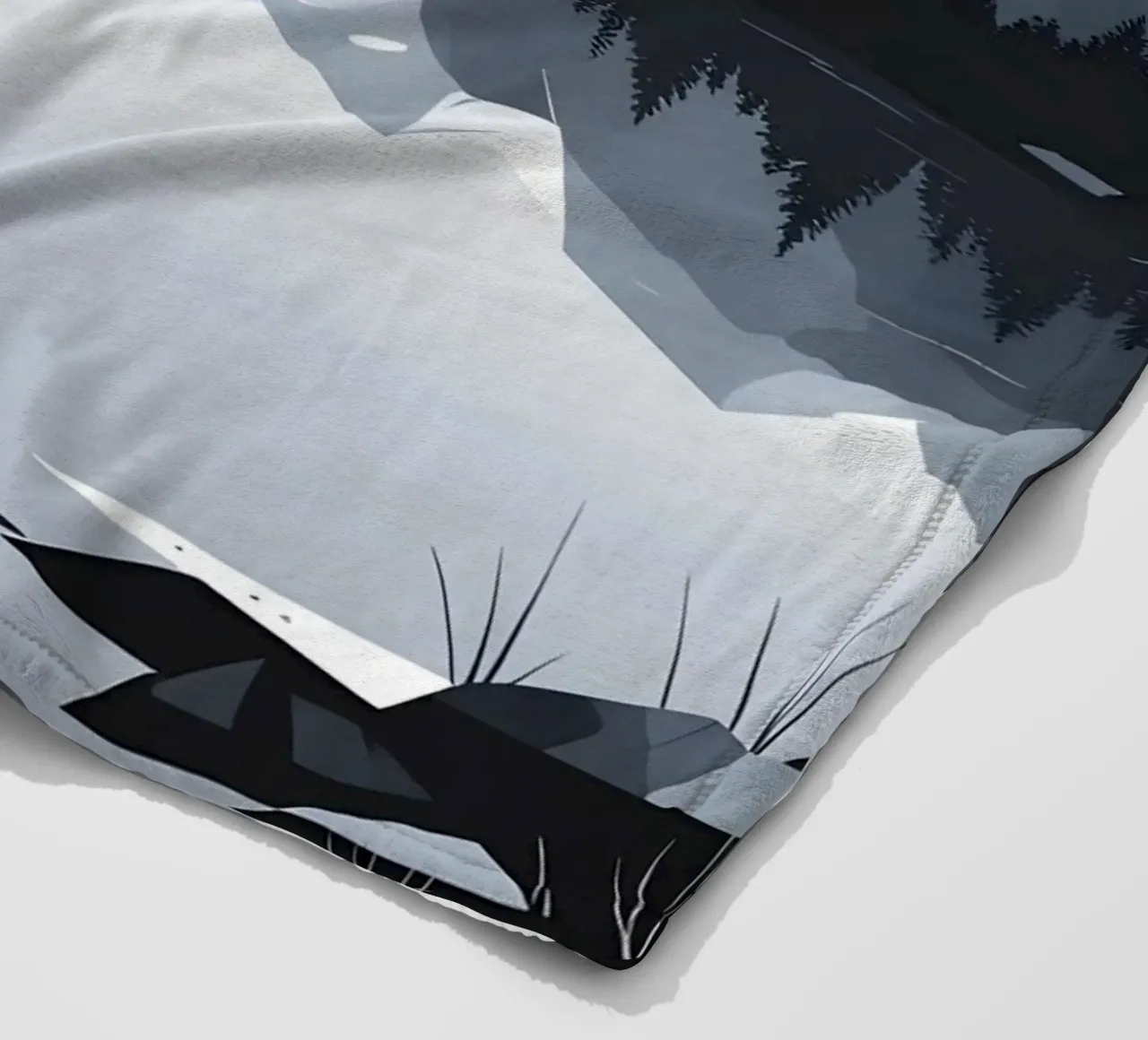 Mountain reflection Fleecedecke von LIFESTYLE OBJECTS