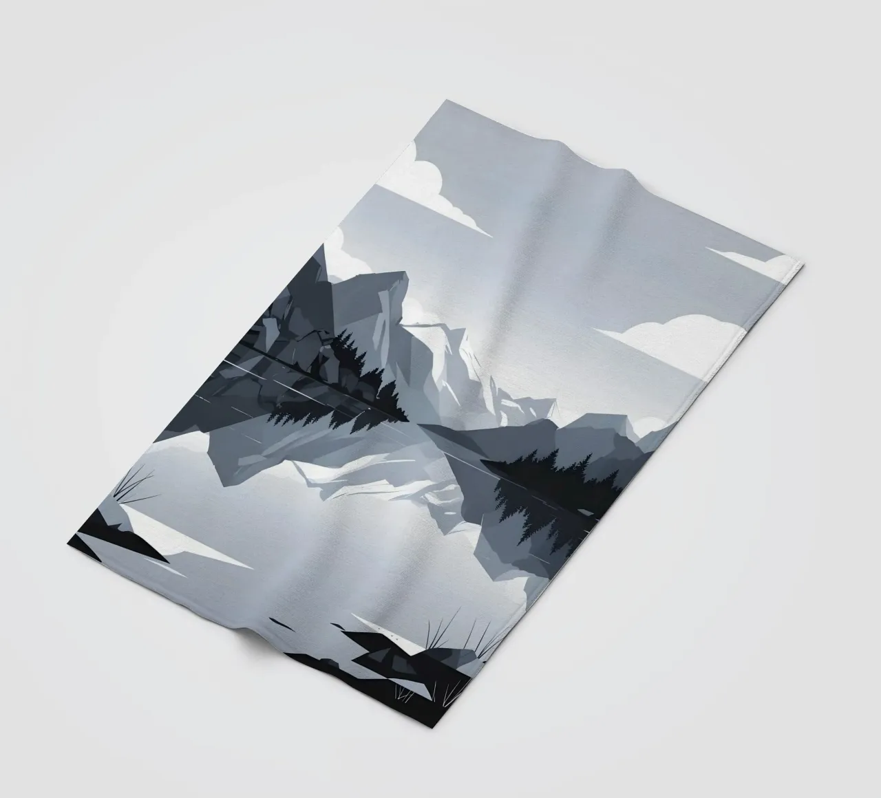 Mountain reflection Fleecedecke von LIFESTYLE OBJECTS