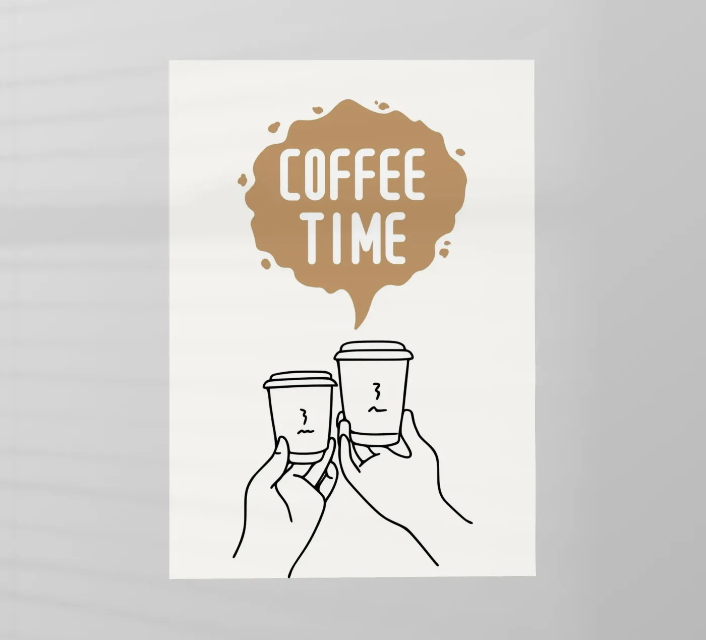 Coffee time pellicola backlit da PinkCandyWalls